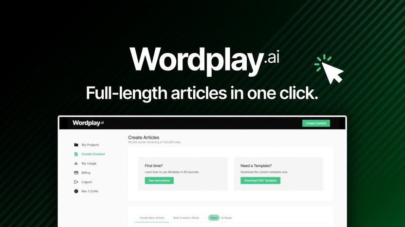 Wordplay - Long-Form Ai Writer Lifetime Deal